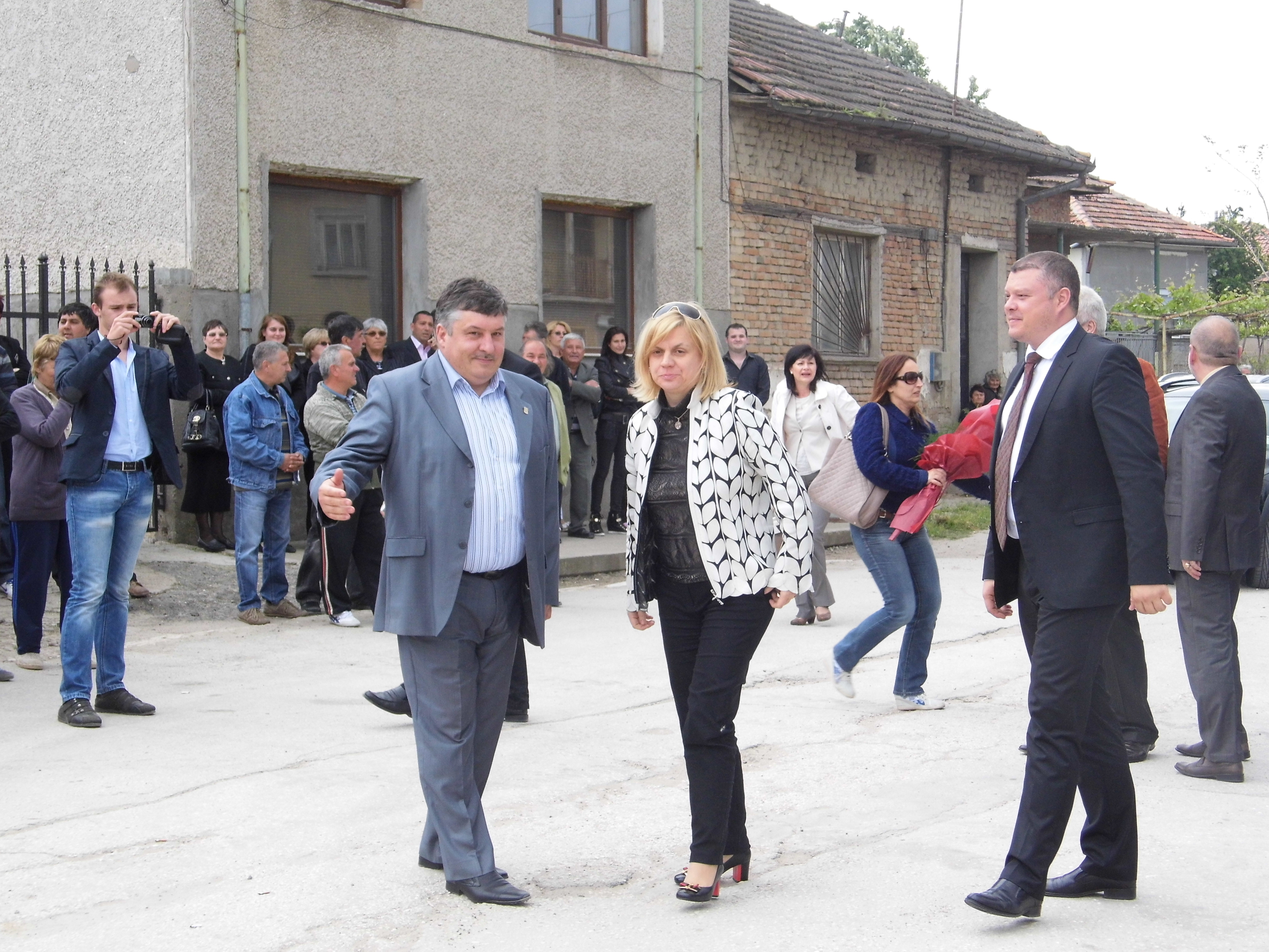 Първа копка на ул. "Иван Вазов" с. Милковица